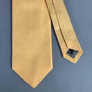 ROBERT TALBOTT Yellow Gold Stripe Silk Tie